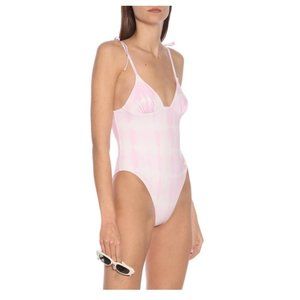 Solid & Striped Tie Dye Swimsuit